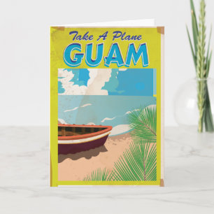 Guam Vintage resor Poster Helgkort