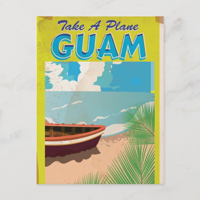 Guam Vintage resor Poster Vykort (Framsida)