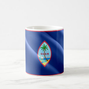 Guam - Wave Flagga - Kaffemugg