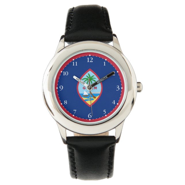 Guams flagga armbandsur (Framsida)