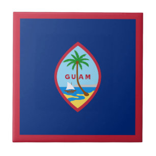 Guams flagga kakelplatta