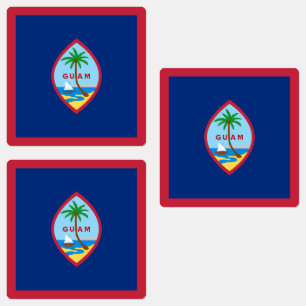 Guams flagga klistermärke