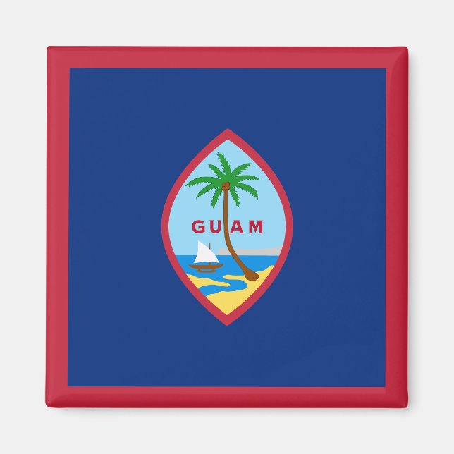 Guams flagga magnet (Framsidan)