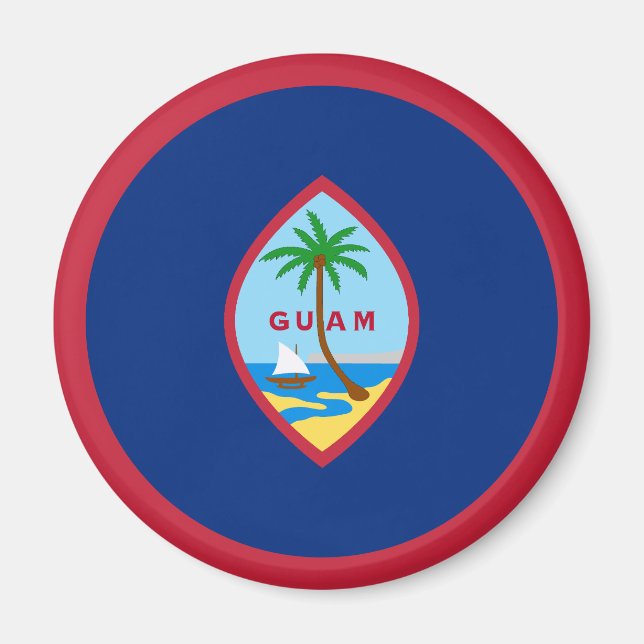 Guams flagga magnet (Framsidan)