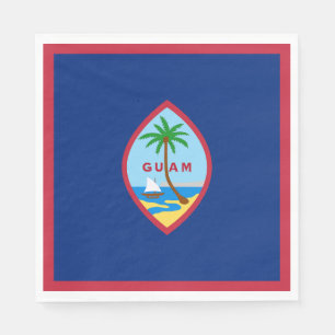 Guams flagga pappersservett