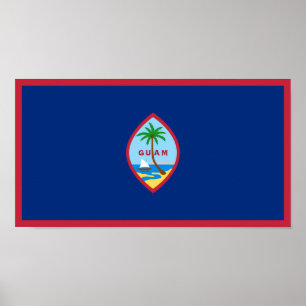 Guams flagga poster