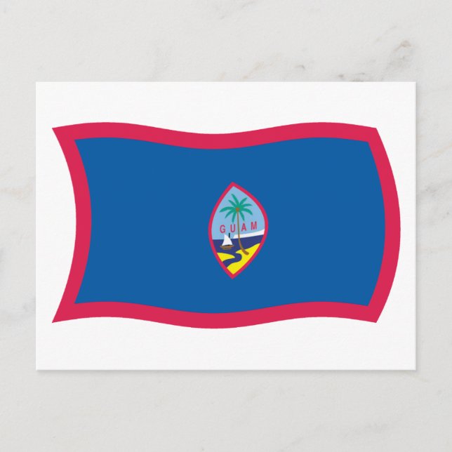 Guams flagga Postkort Vykort (Framsida)