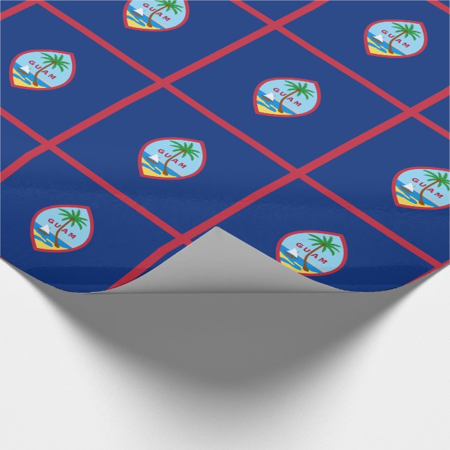 Guams flagga presentpapper (Hörn)