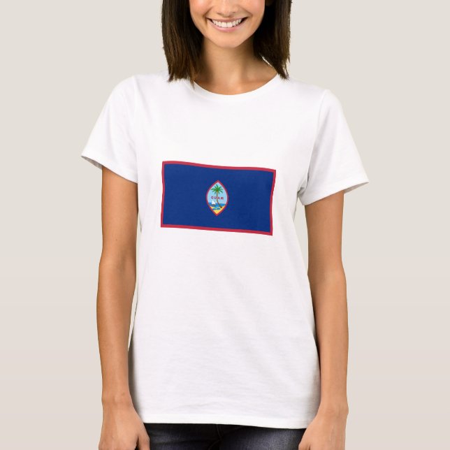Guams flagga t shirt (Framsida)