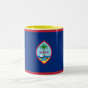 Guams flagga Två-Tonad mugg