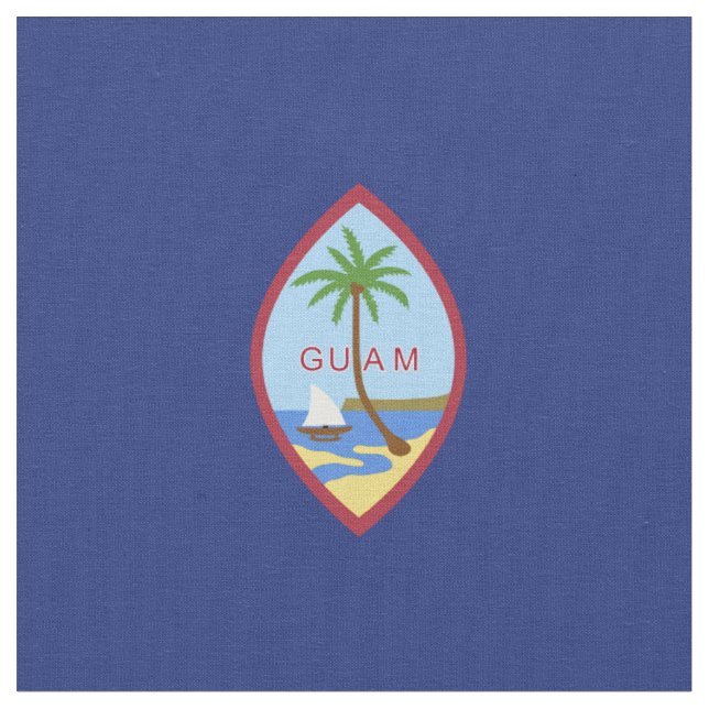 Guams flagga tyg (Närbild)