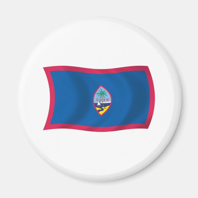 Guams flaggmagnet magnet (Framsidan)