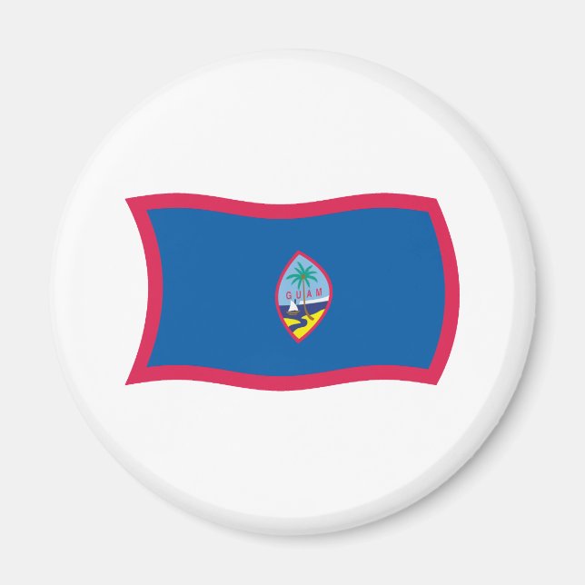 Guams flaggmagnet magnet (Framsidan)