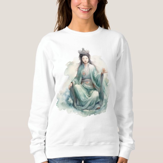 Guan Yin, barmhärtighetens gudinna T Shirt (Framsida)