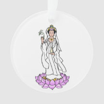 Guan Yin Bodhisattva på Lotus