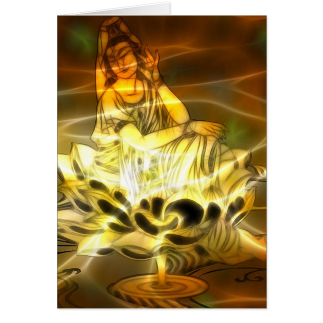 Guan Yin Energy Hälsningskort (Framsidan)