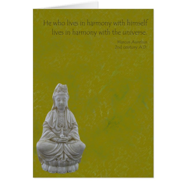 Guan Yin harmonikort Hälsningskort (Framsidan)