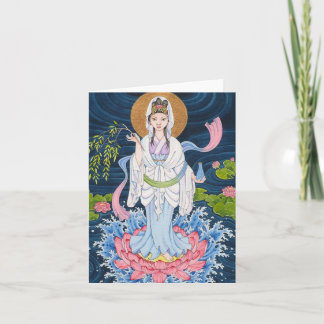 Guan Yin noterar kortet Kort