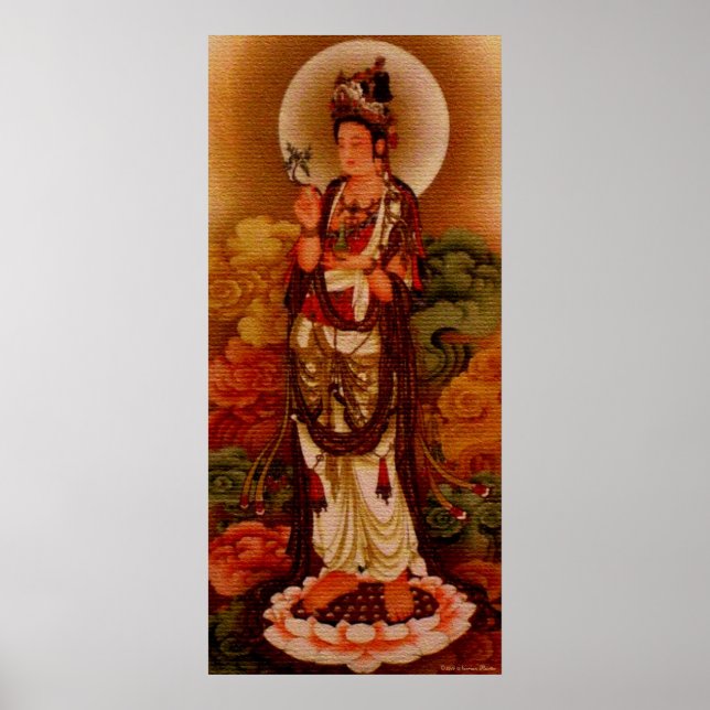 Guan Yin-utskrift Poster (Framsidan)