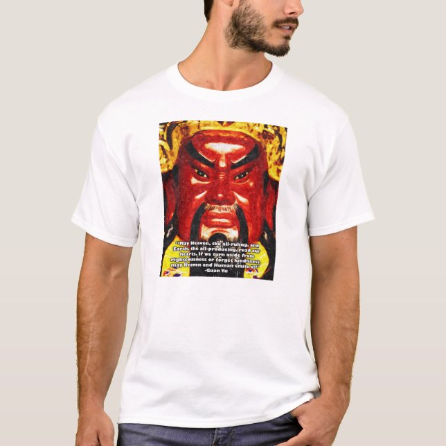 Guan Yu citationstecken T Shirt (Framsida)