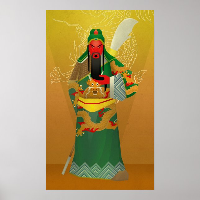guan yu eller guan gong poster (Framsidan)