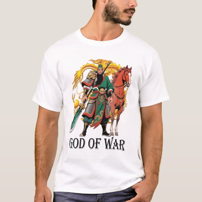 Guan Yu Gud i Krig T Shirt (Framsida)