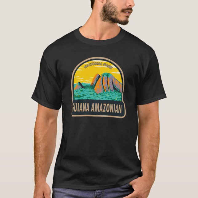 Guana Amazonas nationalpark Vintage T Shirt (Framsida)