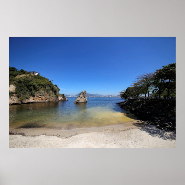 Guanabarabukten i Rio de Janeiro Poster (Framsidan)