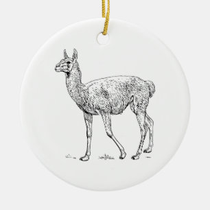 Guanaco Julgransprydnad Keramik