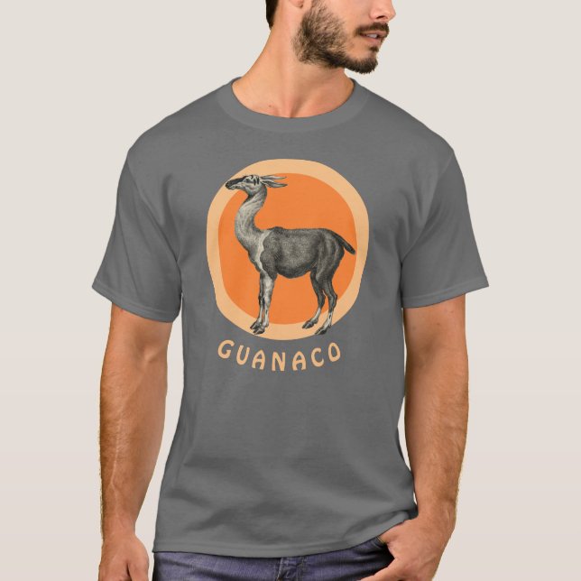 Guanaco Llama - Lama guanicoe Vintage T-Shirt (Framsida)