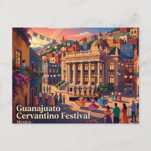 Guanajuato Cervantino Festival Mexiko Vykort