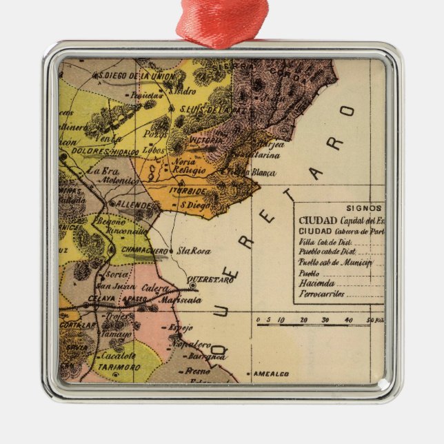 Guanajuato Mexico Julgransprydnad Metall (Framsidan)