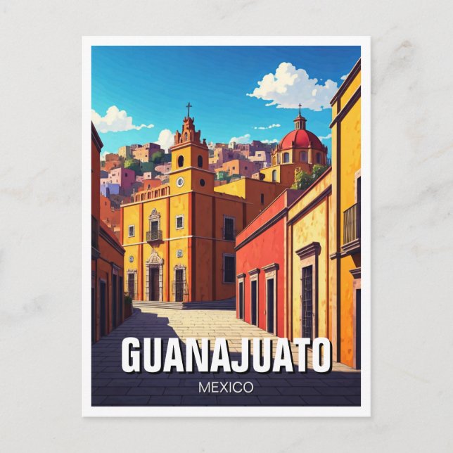 Guanajuato Mexico Travel Vykort (Framsida)