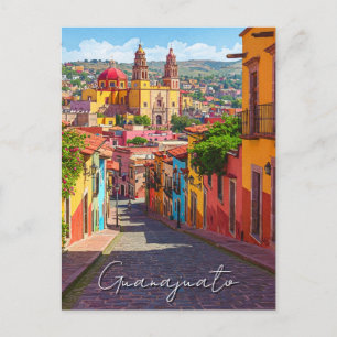 Guanajuato Mexico Watercolor Vykort