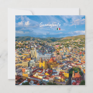 Guanajuato, Mexiko - Färgrik stadsbild Inbjudningar
