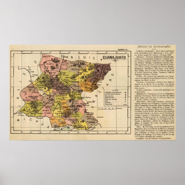 Guanajuato, Mexiko Poster (Framsidan)