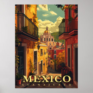 Guanajuato, Mexiko Vintage Poster
