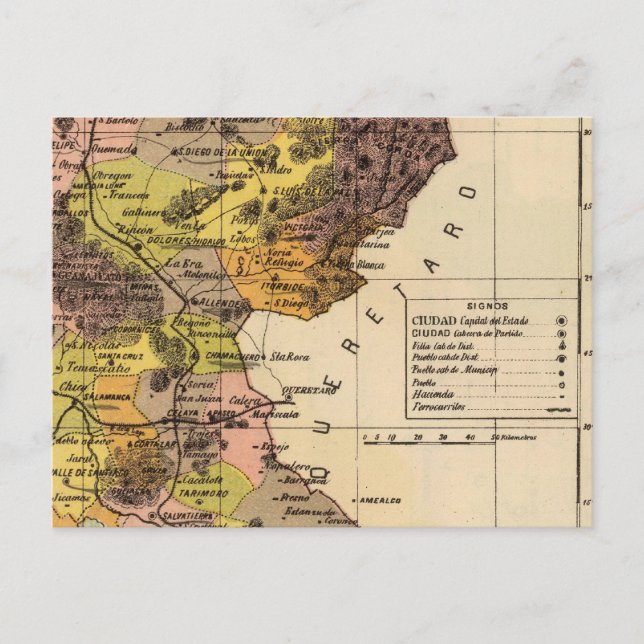 Guanajuato, Mexiko Vykort (Framsida)