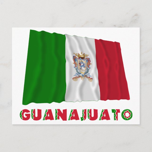 Guanajuato Wave Unofficial Flagga Vykort (Framsida)