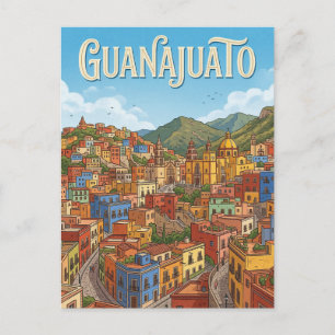 Guanajuatos historiska centrum vykort