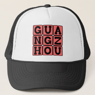 Guangzhou, Canton, Stad i Kina Truckerkeps