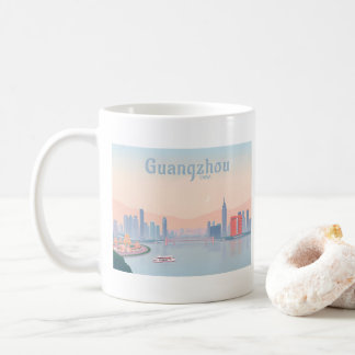 Guangzhou China Pearl River Pastel Travel Kaffemugg