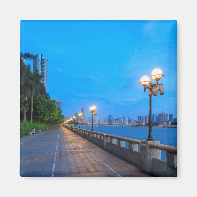 Guangzhou City Vattenfront Magnet (Framsidan)