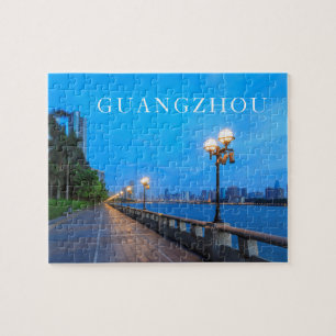 Guangzhou City vattenfront Pussel