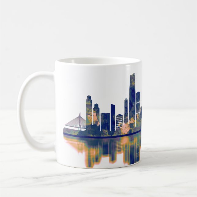 Guangzhou Skyline Kaffemugg (Vänster)