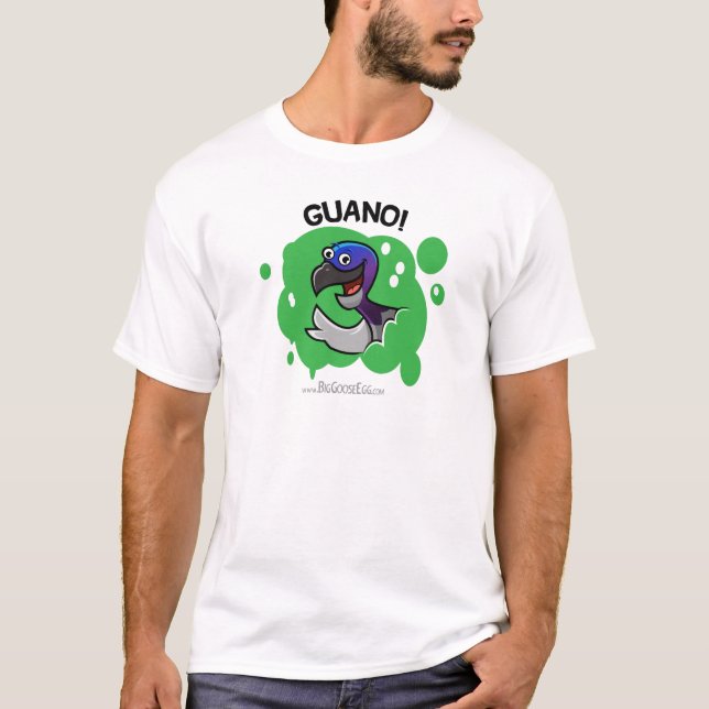 Guano! fågel som pooping den modiga skjortan t-shirt (Framsida)