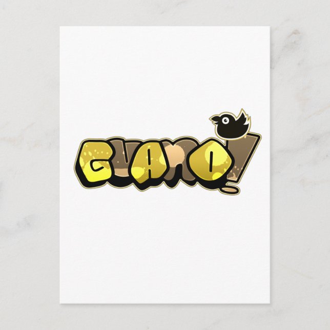 Guanoleken utrustar - logotypen vykort (Framsida)