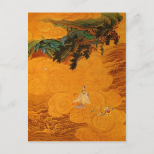 Guanyin i tidal Ljud-grottan vid Mt Potala Vykort