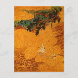 Guanyin i tidal Ljud-grottan vid Mt Potala Vykort