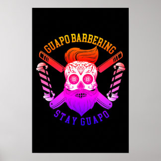 Guapo BarNumrering Black Gloss Poster W/ Rainbow